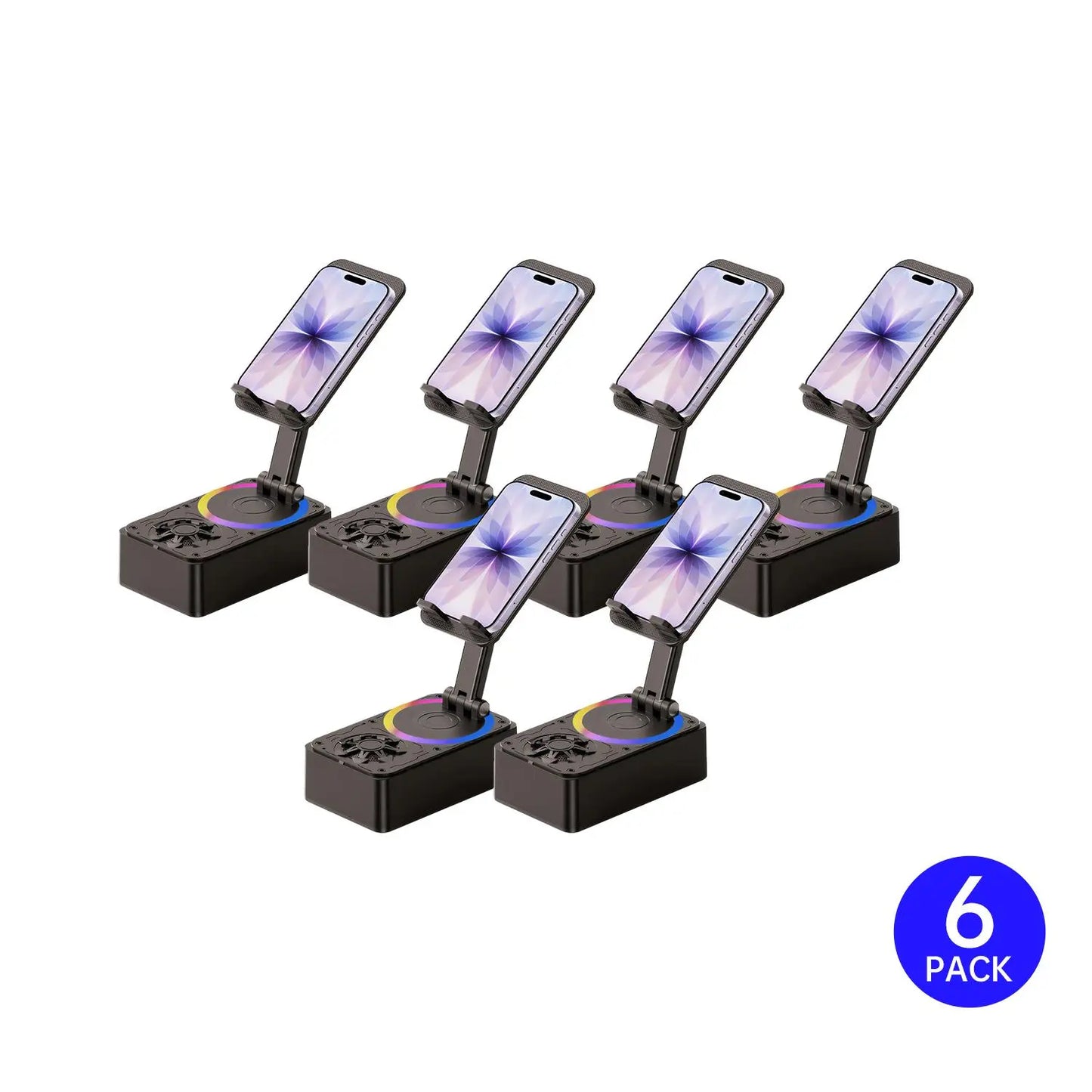 5-In-1 Wireless Bluetooth Audio Speaker with 3000Mah USB Charger, Colorful Lights, and Phone/Tablet Stand for Iphones